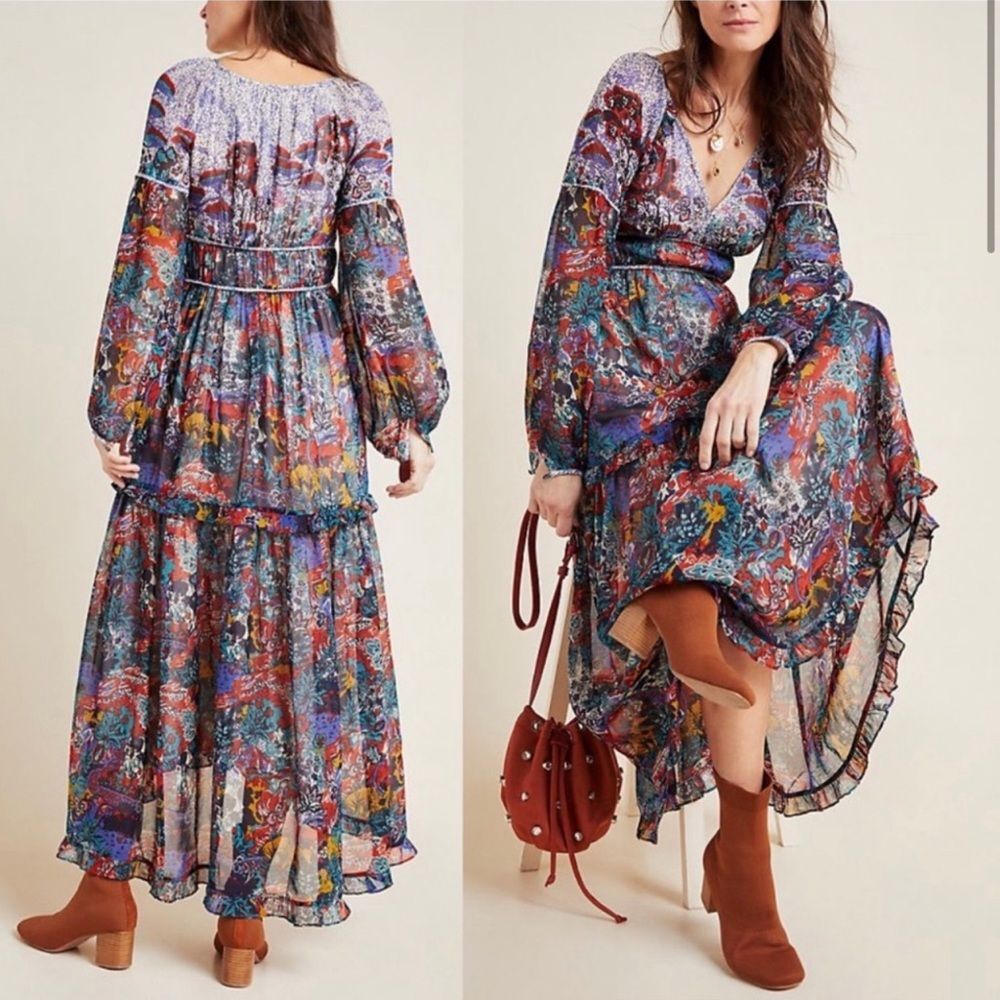Anthropologie Maeve Annabella Maxi Dress
Floral